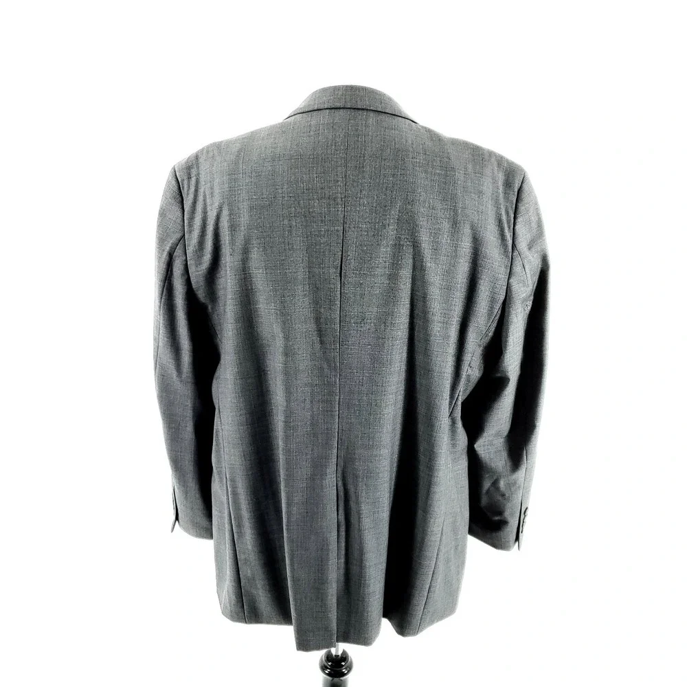 DAMAGED Joseph & Feiss Super 100s Wool 2 Button Blazer 44R Or Slim 46R Gray Shar